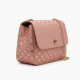 Pink Gold Shoulder Bag Chain Strap Polka Dot for Women