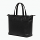 Faux Leather Tote Bag Zipped Metallic for Women