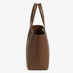Brown Bag Minimalist Leather Polyester for Women