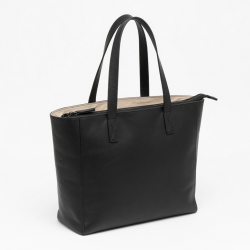 Tote Bag Minimalist Leather Zip for Women