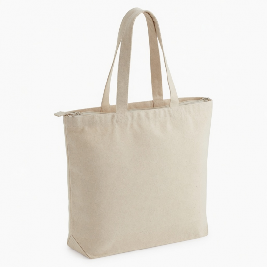 Tote Bag Canvas Zip for Women