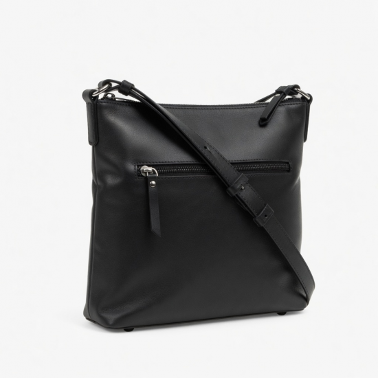 Leather Crossbody Bag Zip for Women