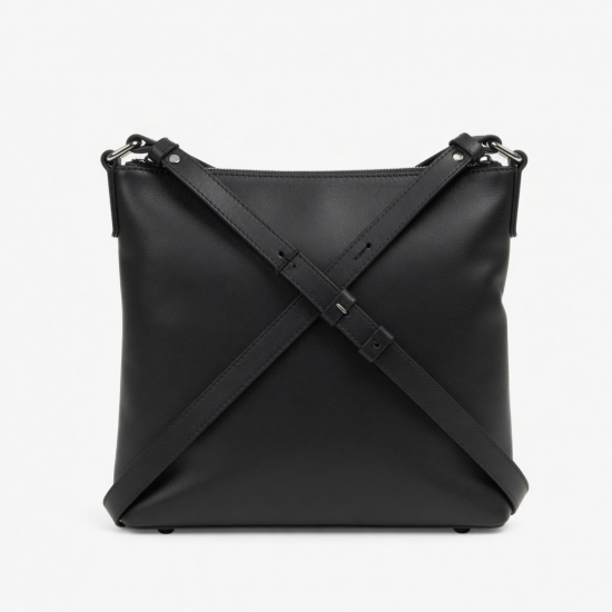 Leather Crossbody Bag Zip for Women
