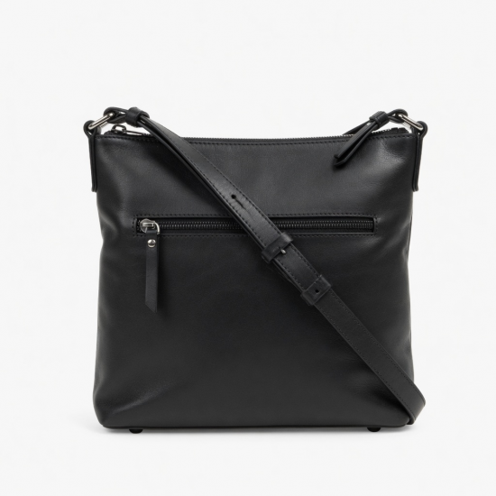 Leather Crossbody Bag Zip for Women