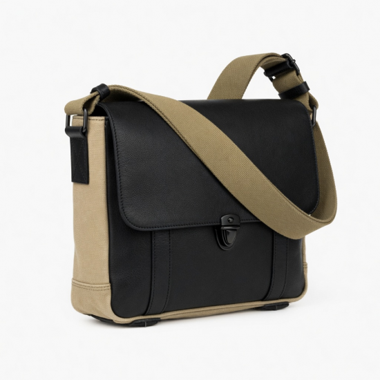 Leather Crossbody Bag Canvas for Women