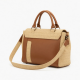 Leather Handbag Straw for Women