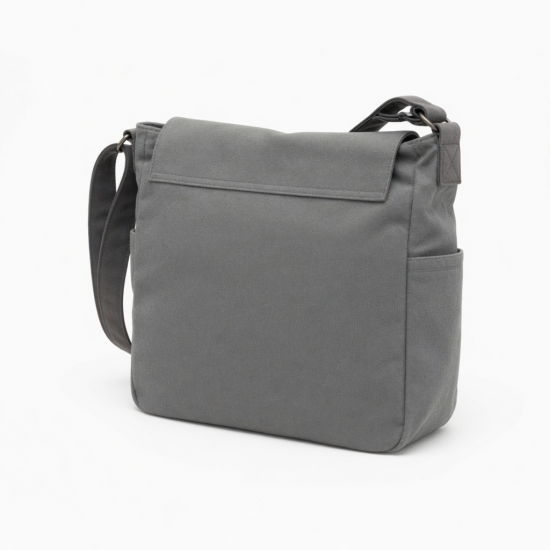 Gray Shoulder Bag Handmade for Women