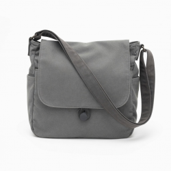 Gray Shoulder Bag Handmade for Women