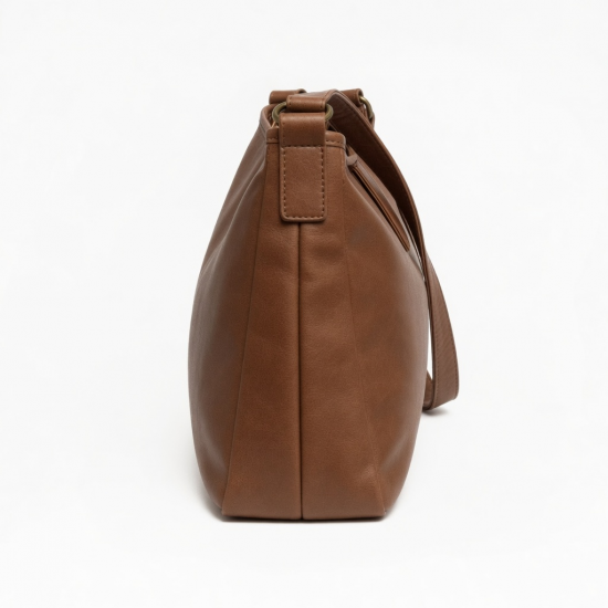 Brown Shoulder Bag Vintage Baguette for Women
