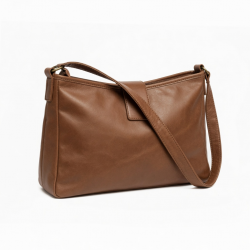 Brown Shoulder Bag Vintage Baguette for Women