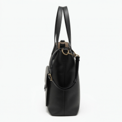 Leather Tote Bag Side for Women