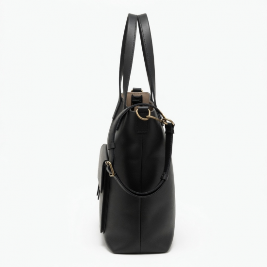 Leather Tote Bag Side for Women