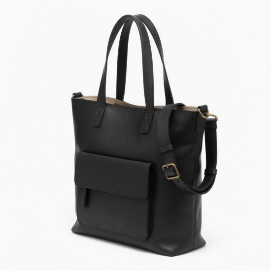 Leather Tote Bag Side for Women