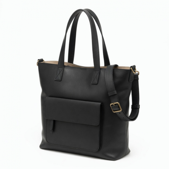 Leather Tote Bag Side for Women
