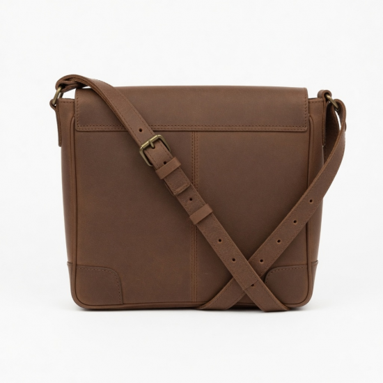Brown Leather Crossbody Bag Vintage for Women Style 7695