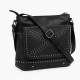 Black Crossbody Bag Studded Gothic for Women