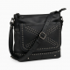 Black Crossbody Bag Studded Gothic for Women