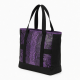 Black Purple Tote Bag Snake for Women