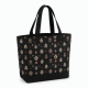 Black Tote Bag Patterned for Women