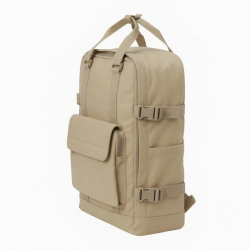 Beige Backpack Double Handle for Women