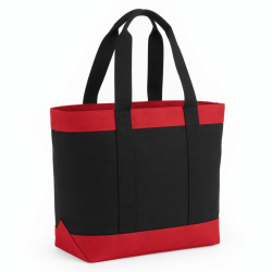 Black Red Tote Bag Double Handle for Women Style 2240