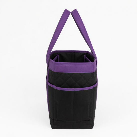 Black Purple Tote Bag Inner for Women Style 7457
