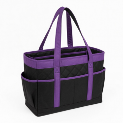 Black Purple Tote Bag Inner for Women Style 7457