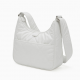 White Shoulder Bag Padded Hobo for Women