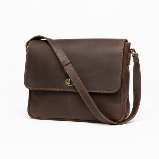 Leather Crossbody Bag Vintage Handmade for Women