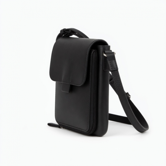 Leather Crossbody Bag Wallet for Women