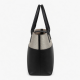 Faux Leather Tote Bag Woven Metallic for Women