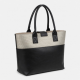 Faux Leather Tote Bag Woven Metallic for Women