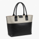 Faux Leather Tote Bag Woven Metallic for Women