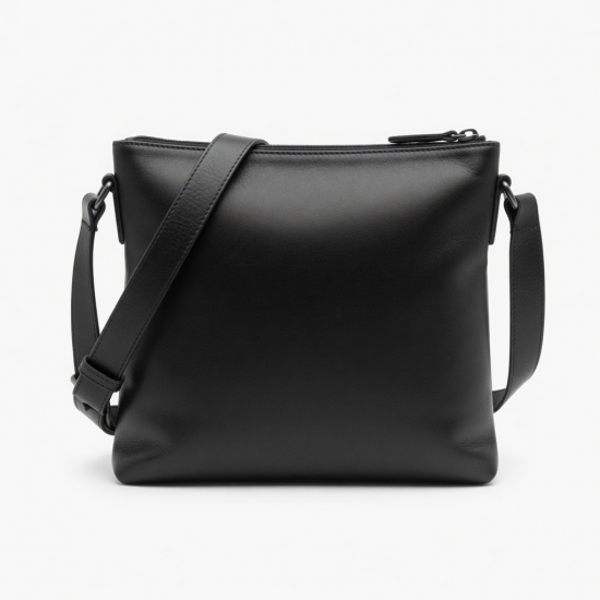 Leather Crossbody Bag Zipped for Women