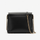 Leather Shoulder Bag Zipped Chain Strap for Women