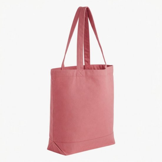 Pink Canvas Tote Bag for Women