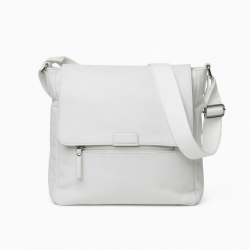 White Crossbody Bag Magnetic Lined for Women