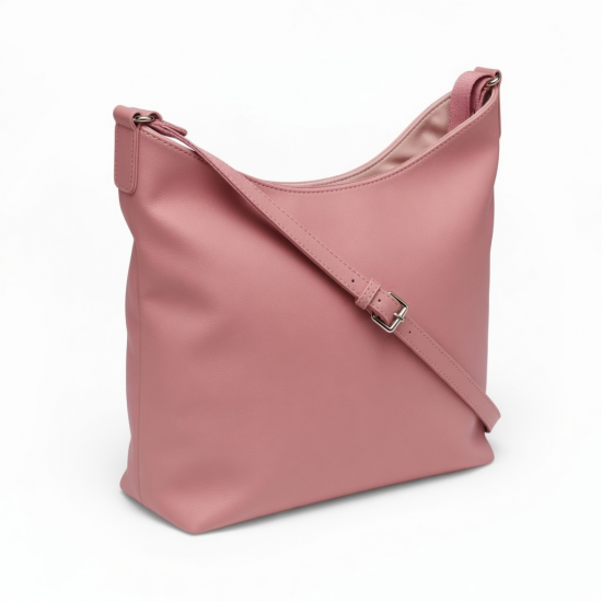 Pink Crossbody Bag Lined Hobo for Women