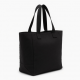 Black Tote Bag Textured Front for Women