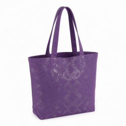 Purple Tote Bag Snake Double for Women