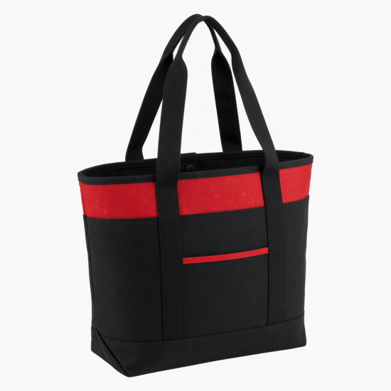 Black Red Tote Bag for Women