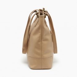 Beige Leather Tote Bag Shoulder for Women