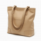 Beige Leather Tote Bag Shoulder for Women