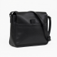 Black Leather Shoulder Bag for Women