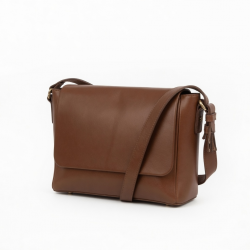 Brown Leather Shoulder Bag for Women