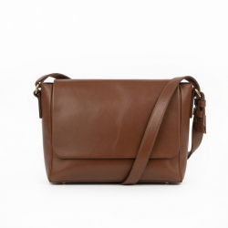 Brown Leather Shoulder Bag for Women