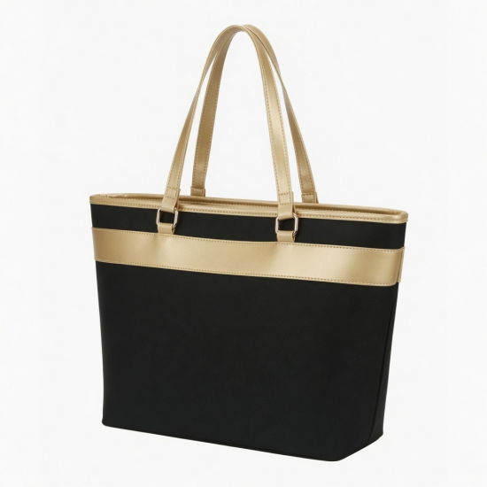 Black Gold Tote Bag for Women