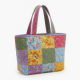 Multicolor Quilted Tote Bag Floral Handmade for Women Style 1441