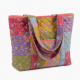 Multicolor Quilted Tote Bag Floral Handmade for Women